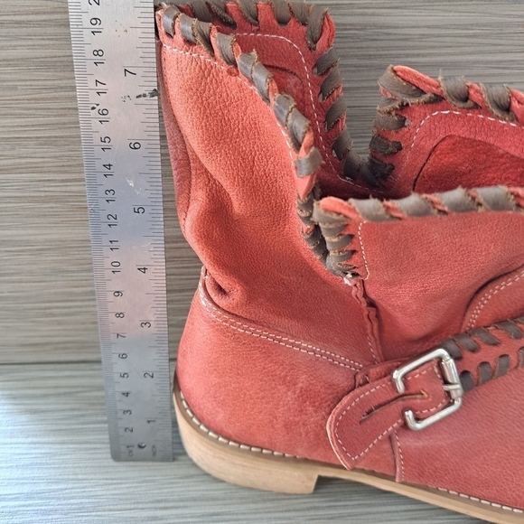 𝅺Vera Gomma women's booties leather Via Roma size EU 38 Made Italy - Picture 8 of 11